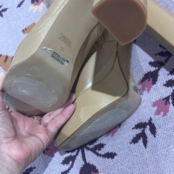 Zara Leather platform Heleed Ankle booties leather - Picture 8 of 8